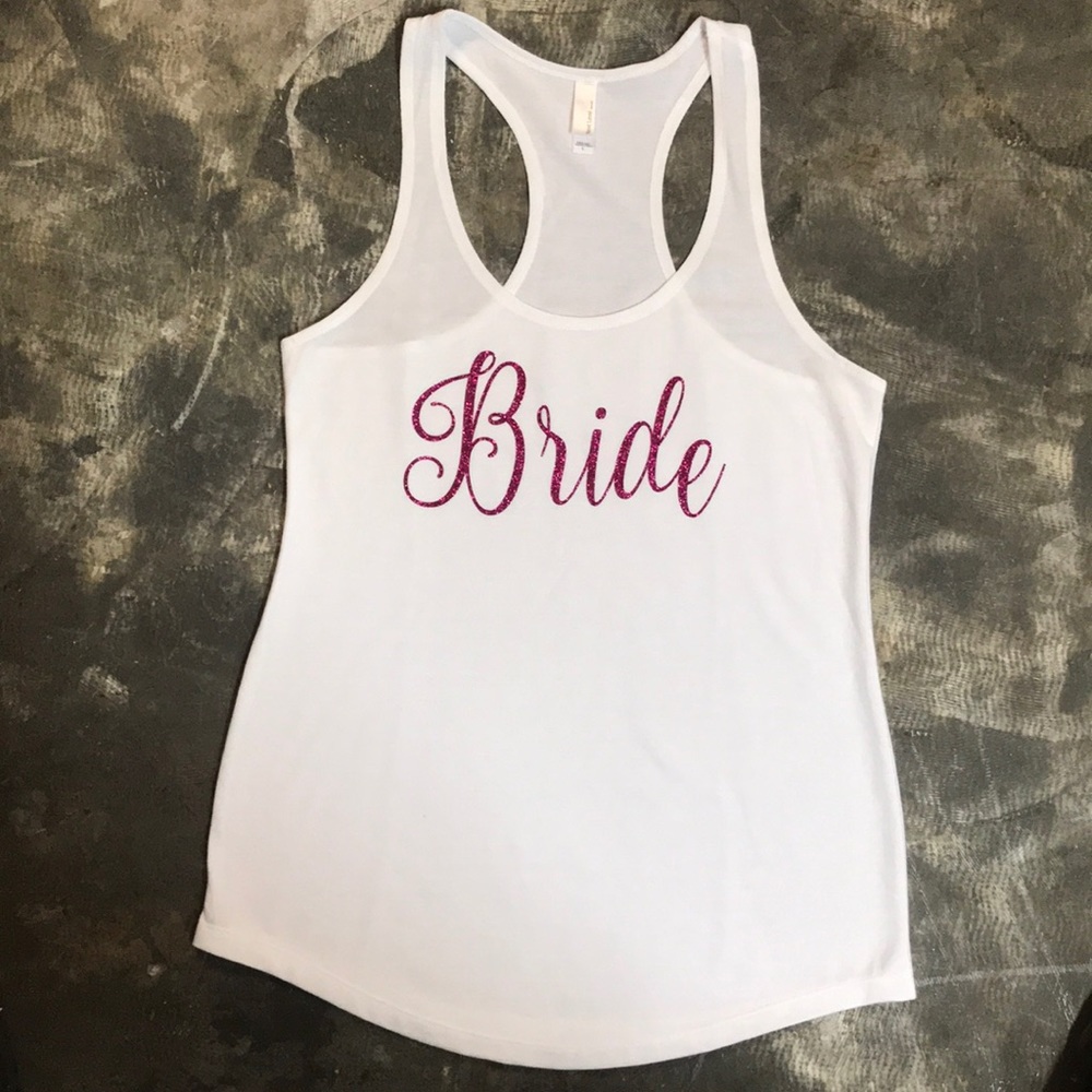 White Bride Tank Top